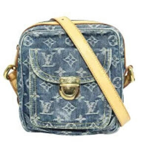 Louis Vuitton Camera Bag Monogram Denim Blue Shoulder